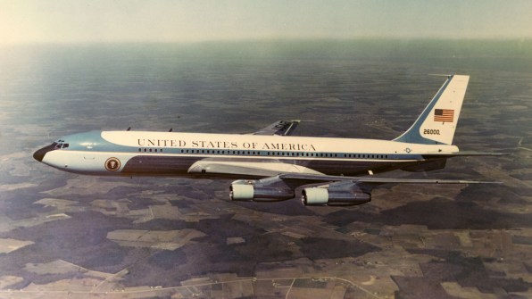 Extérieur de l'avion présidentiel américain Air Force One, 1962